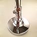 KES Shut Off Valve Brass Shower Head Valve with Handle Lever G1/2 Water Flow Control Valve Regulator Brushed Nickel, K1140B-2