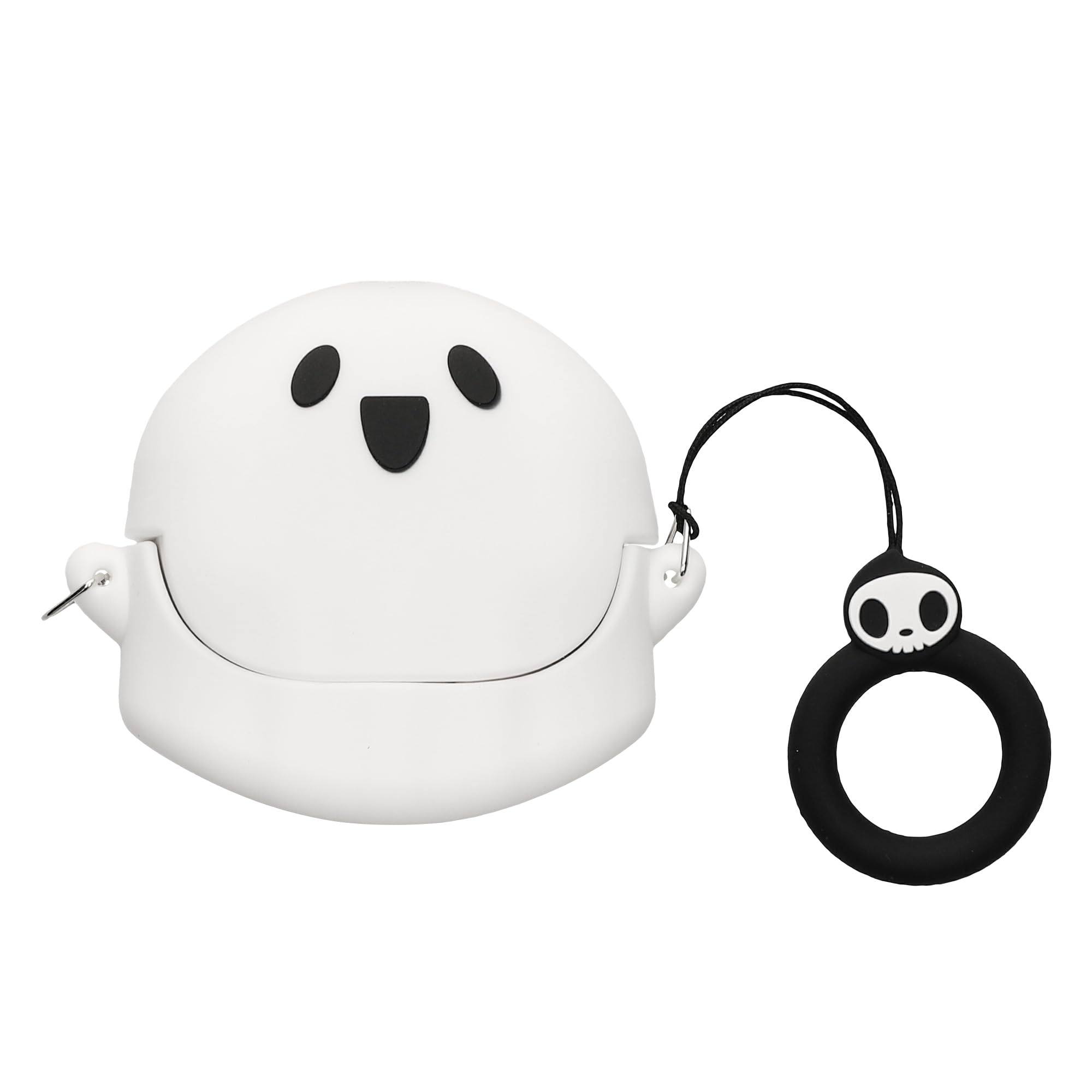 kwmobile Silicone Case Compatible with Anker Soundcore Liberty 4 NC Case Cover - Ghost White/Black