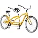 Tandem Bike, 26-inch Wheels Cycling, Single-Speed, Fits Riders 5’4″ to 6’2″ in Height Chainguard Yellow/Black for Outdoor Recreationthumb 4