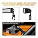 AUXMART Tube Clamps Mounting Brackets for LED Light bar Work Lights Fog Lights Off Road Lights Fit 2