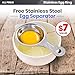 All Prime Stainless Steel Egg Rings 4 Pack - Includes Free Egg Separator ($7 Value)- Stainless Steel Egg Shaper –Easy Clean (Dishwasher) Cooking Rings – 3-inch Egg Rings – Egg Rings for Frying Eggs