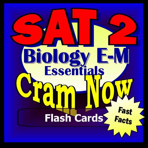 SAT II Prep Test BIOLOGY E/M Flash Cards--CRAM NOW!--SAT 2 Exam Review Book & Study Guide (SAT II Cram Now! 1)