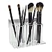 Wall Mounted or Door Mounted Clear Acrylic Cylindrical Makeup Storage / Brow Pencil Mascara Organizer Rack - MyGift®