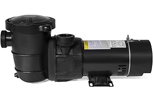 XtremepowerUS 2-Speed Above Ground Pool Pump 1.5HP Swimming Pool Pump 1.5" NPT Strainer Basket Filter High-Flow With Fitting Adapter