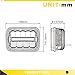 SLDX 5x7(7x6) inch Led Sealed Beam(One Pair) Headlight H/Low Beam with Parking Light Replace any 200MM H6054 H6014 H6052 Style Light -2 Years Warranty