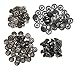CrazyEve Leathercraft Gunmetal Copper Press Studs Snap Fasteners Poppers Sewing Clothing Snaps Button 40 pcs with Fixing Tool (831(15mm))
