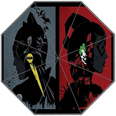 Comics Batman Plemo Folding Umbrella,Windproof,Auto and Compact for Travel