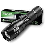 EcoGear FX LED Tactical Flashlight - TK120 Bright High Lumens with 5 Light Modes, Water Resistant, Zoomable - Great for Camping, Emergency, Outdoor Gear - Inexpensive Tech Gifts for Men