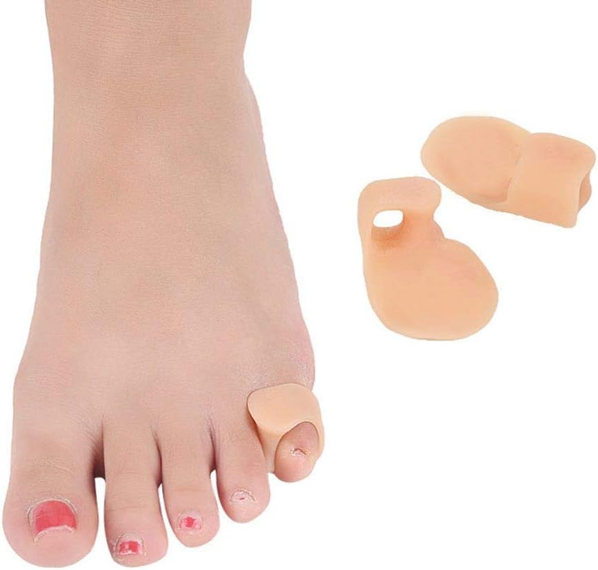 AnHua 2 Pair Silicone Little Toe Finger Straightener Hallux Valgus Bunion Corrector Foot Health Care Product: Health & Personal Care