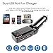 TUPELO Bluetooth FM Transmitter, In-Car Bluetooth Receiver, FM Radio Stereo Adapter, Car MP3 Player with Bluetooth Handsfree Calling and Dual USB Port