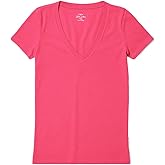 J.Crew Mercantile Women's Short Sleeve Vintage-Cotton V-Neck Tee