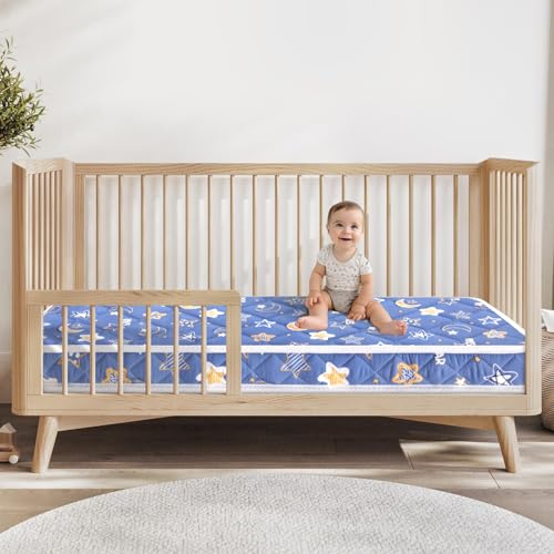 Lillibearas Premium Crib Mattress and Toddler Mattress 52" x 27.6" x 5",Firm,Breathable Hypoallergenic for Standard Cribs and Toddler Bed