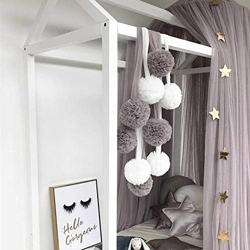 New Kids Bed Canopy Dome Crib Canopy Netting Baby Mosquito Net (Grey)