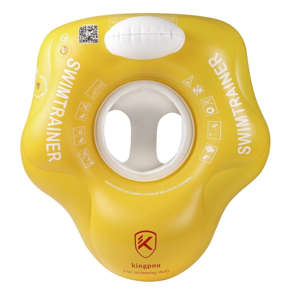 Orange, S Free Swimming Baby Baby Inflatable Swimming Float Ring