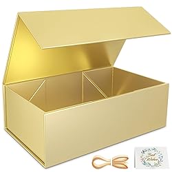 RYDDOY Gold Gift Box, 9.5x6x3'' Gift boxes for