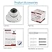 Pecham HD 1200TVL Security Camera, Surveillance CCTV Infrared Dome Camera with Night Vision and 3.6 mm Lens Wide Angle-White
