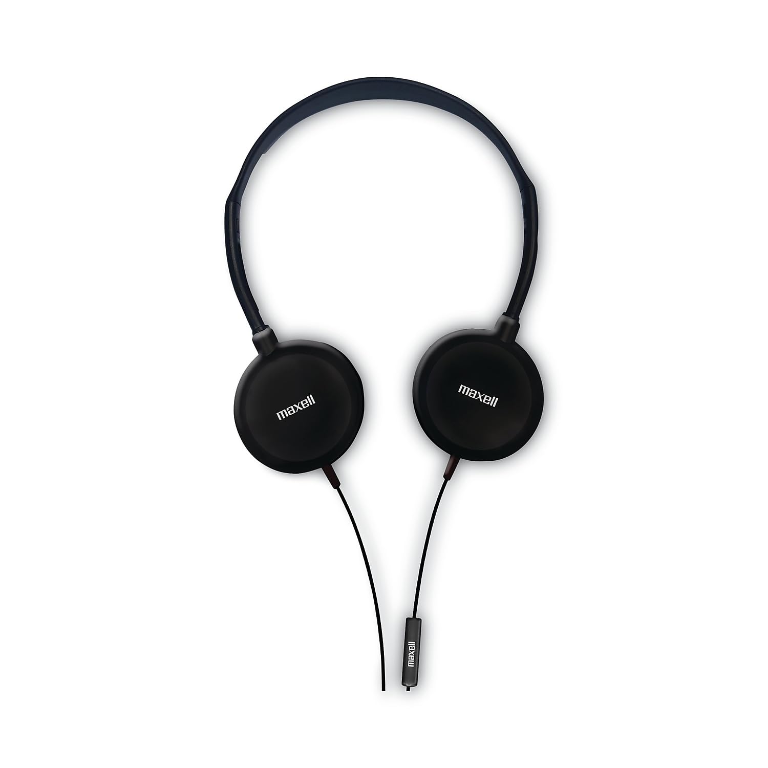 Photo 1 of Maxell HP200 Headphone with Microphone, 6 ft Cord, Black