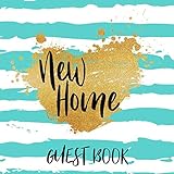 Guest Book New Home: Guest Book For Housewarming Parties V10 by Dartan Creations, Caroline Sanders