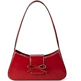 Shoulder Bag for Women, Hobo Handbags Trendy Y2K Purses Patent Leather Clutch Bag Cute Bow Purse