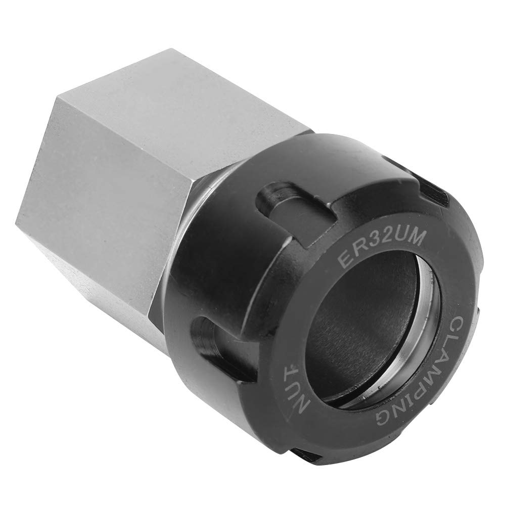 Tbest Er32 Collet Block, Chuck Collet Holder For Lathe Engraving Machine (Square) Er25, Er - 32 Collet Block, Er32 Hex Square, Er3 (Hex handle)