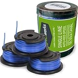 Greenworks .065-Inch Single Line String Trimmer Replacement Spool 3-Pack 29252