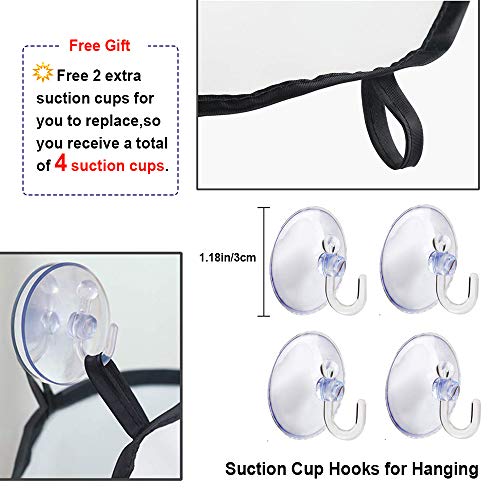 Beard Apron Beard For Man Shaving & Hair Clippings Catcher Grooming Cape Apron Keep Sink Clean, with 4 Suction Cups, Gifts for Men - White - Thumbnail 2