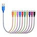 OKRAY 10 Pack 1ft Durable Nylon Braided Short Micro USB to USB Charger Cable Sync Charging Cord Compatible for Android, Samsung Galaxy, Google Nexus, LG, HTC, Nokia, Sony, Power Bank and More primary