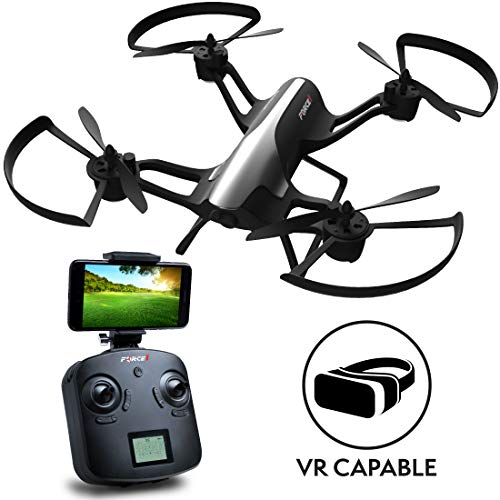 Force1 Drones with Camera Live Video - F72 Rogue WiFi FPV Drone with Camera for Kids and Adults w/ 720p HD Drone Camera and Extra Battery for RC Drone