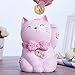 ElecNova Cute Pink Maneki-Neko Lucky Cat Piggy Bank Home Decor Ornament Gift for Girls