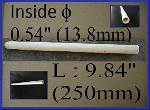 10" High Temperature 2372F Ceramic Protection Tube Sheath for Thermocouple for Kiln Pottery Glass fusing Annealing PMC Metal Clay Beads Enameling