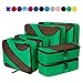 6 Set Packing Cubes,3 Various Sizes Travel Luggage Packing Organizers (Lime Green)