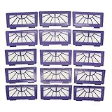 Raogoodcx 15Pcs Hepa Filter Replacement for Neato XV-21 XV Signature XV Signature Pro XV-11 XV-12 945-0048 XV-15 XV-14 Robotic Pet & Allergy Filter