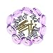 Dxhycc 10pcs Purple 30mm Flat Round Crystal Glass Cabinet Knobs Cupboard Drawer Pull Handles
