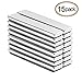 Strong Neodymium Bar Magnets, Super Powerful Fridge Magnet N52 Rare-Earth Metal Neodymium Magnet - 60 x 10 x 3 mm, Pack of 15