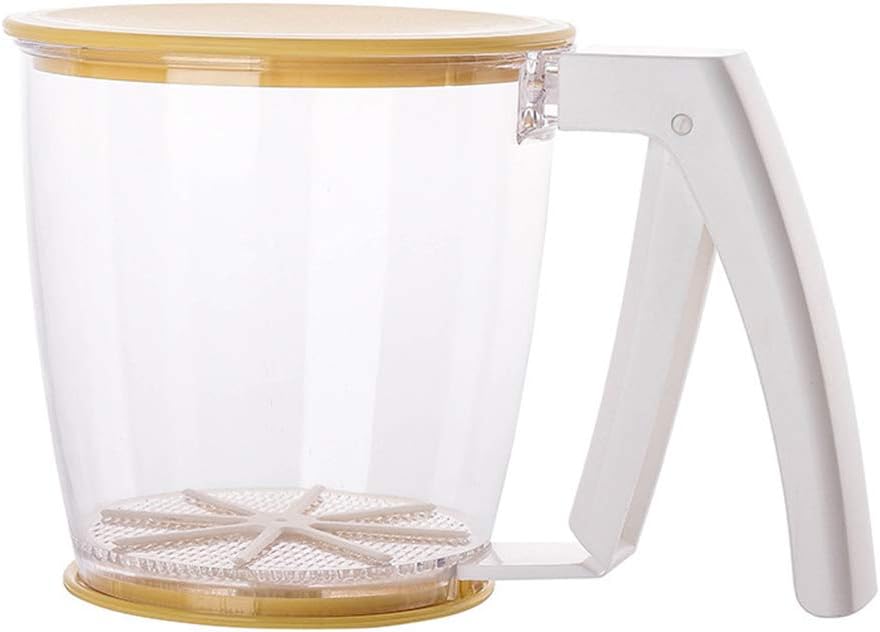 BESTONZON 1pc Powder sugar shaker with lid flour sieve fine