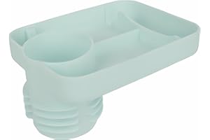 DCG Center, Car Seat Tray, Car Seat Tray for Kids Travel, Cup Holder Tray for Snacks, Travel Tray for Kids Car Seat, Kids Travel Tray, Car Seat Snack Tray, Car Seat Food Tray for Toddler (Mint Green)