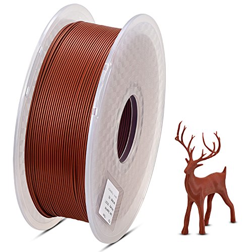 Tidy cable transparent tray PLA 1.75mm Printing Filament 1KG NO Jamming for printer unattend (PLA 1.75mm, Red copper)