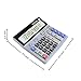 LOHOME Large 12-digit Electronic Calculator - Battery & Solar Powerd Standard Function Desktop Business Calculator with LCD Display Screen for Home & Office Use