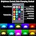 DLPIN 2 Pack 10w RGBW Color Changing Light Bulbs Led Dimmable Lamp with Remote Control e26