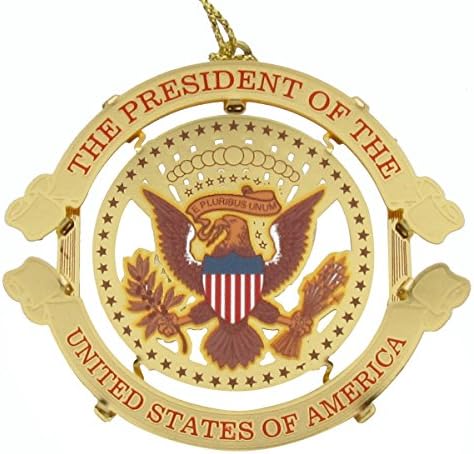 Treasure Gurus US President POTUS Joe Biden Presidential Seal Christmas Tree Ornament