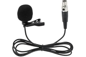 Milageto Lapel with 3.5mm and 3Pin Connection for Voice Applications, Black XLR 4Pin