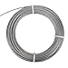 DasMarine Stainless Aircraft Steel Wire Rope Cable for Railing,Decking, DIY Balustrade, 1/8Inch,7x7 (1/8Inch, 7x7, 164FT)