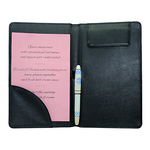 Boshiho Restaurant Menu Covers, PU Leather Menu Folder Clipboard Meeting Pad Portfolio Holder