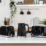 Russell Hobbs Honeycomb 2 Slice Toaster Black 850W Extra Wide Slots 6 Browning view 10