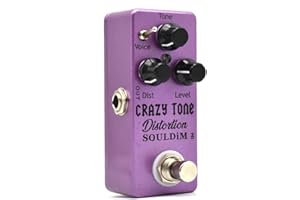 SoulDiM Distortion Effect Guitar Pedal High Gain Distortion Effect Pedal Truss Bypass (Crazy Distortion)