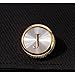 HJ Men's 2PCS Fashion Dazzle Tuxedo Shirts Platinum Plated Cufflinks Initial Letter 2 Color A-Z (Gold J)