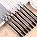 Japanese Style Gel Ink Pen 0.5mm Colorful Fine Ballpoint Maker Pen for Office School Stationery Supply,Pack of 8, Assorted Colors