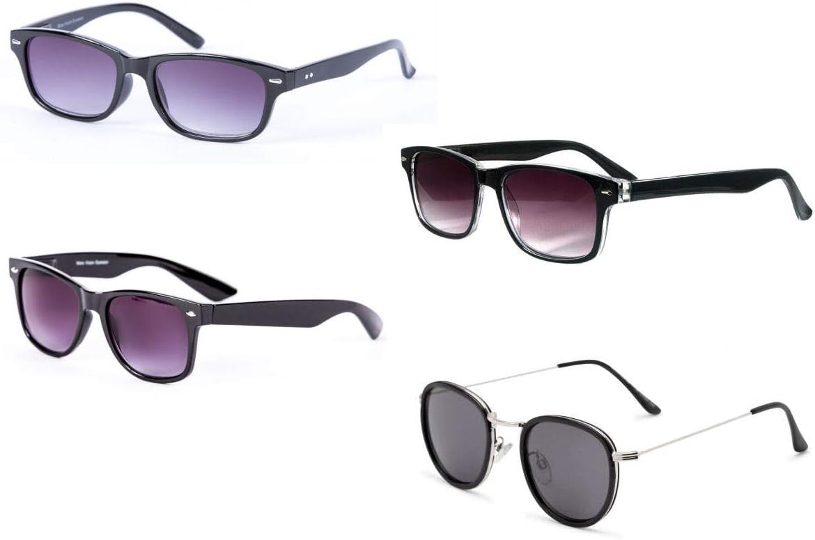 "The Quartet" 4 Pair Assortment of our Best Selling Reading Sunglasses - Carrying Cases Included