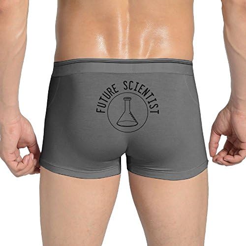 Tianshui Funny Easy Drying Close-Fitting Future Scientist Trunks Ash 3X For Men