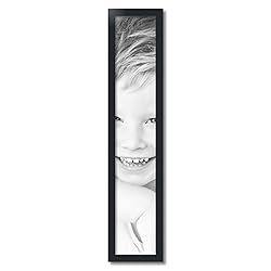 ArtToFrames 7x39 Inch Black Picture Frame, This